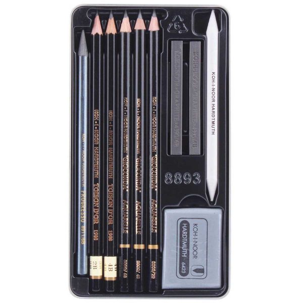 Koh ı noor Gioconda Art Set 10 Parça Karakalem Resim Seti Metal Kutu 194263