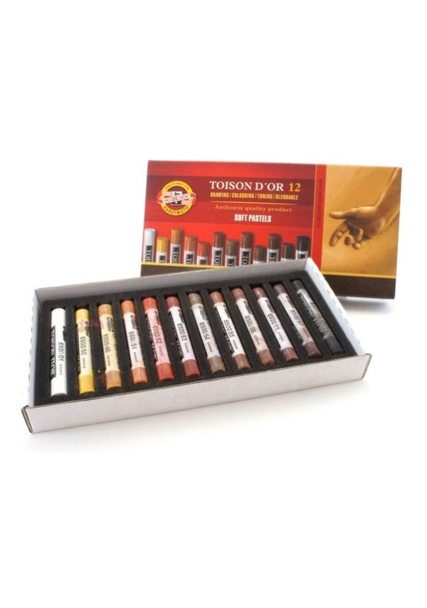 Koh-I Noor Toison D'Or Soft Pastel Boya 12'Li N 8522B - Görsel 2