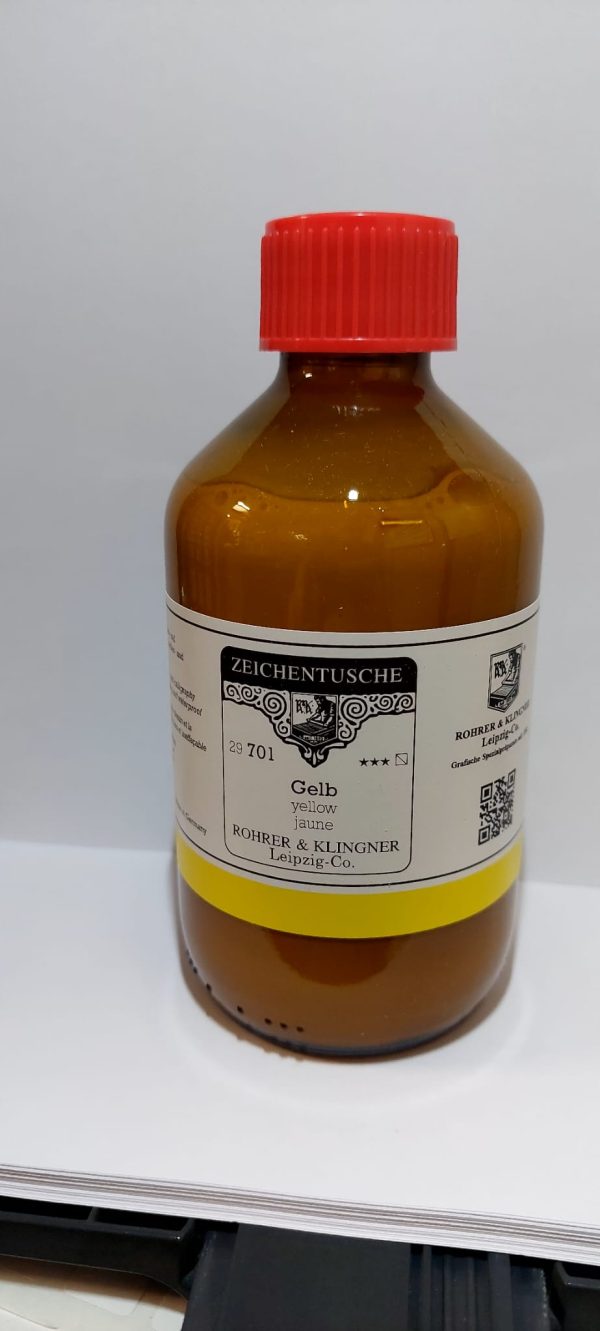 ROHRER KLİNGNER KALİGRAFİ ÇİNİ MÜREKKEBİ 250 ml Yellow