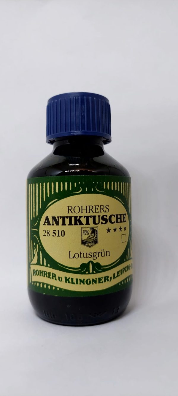 ROHRER & KLINGNER Antiktusche Lotusgrün 100ml