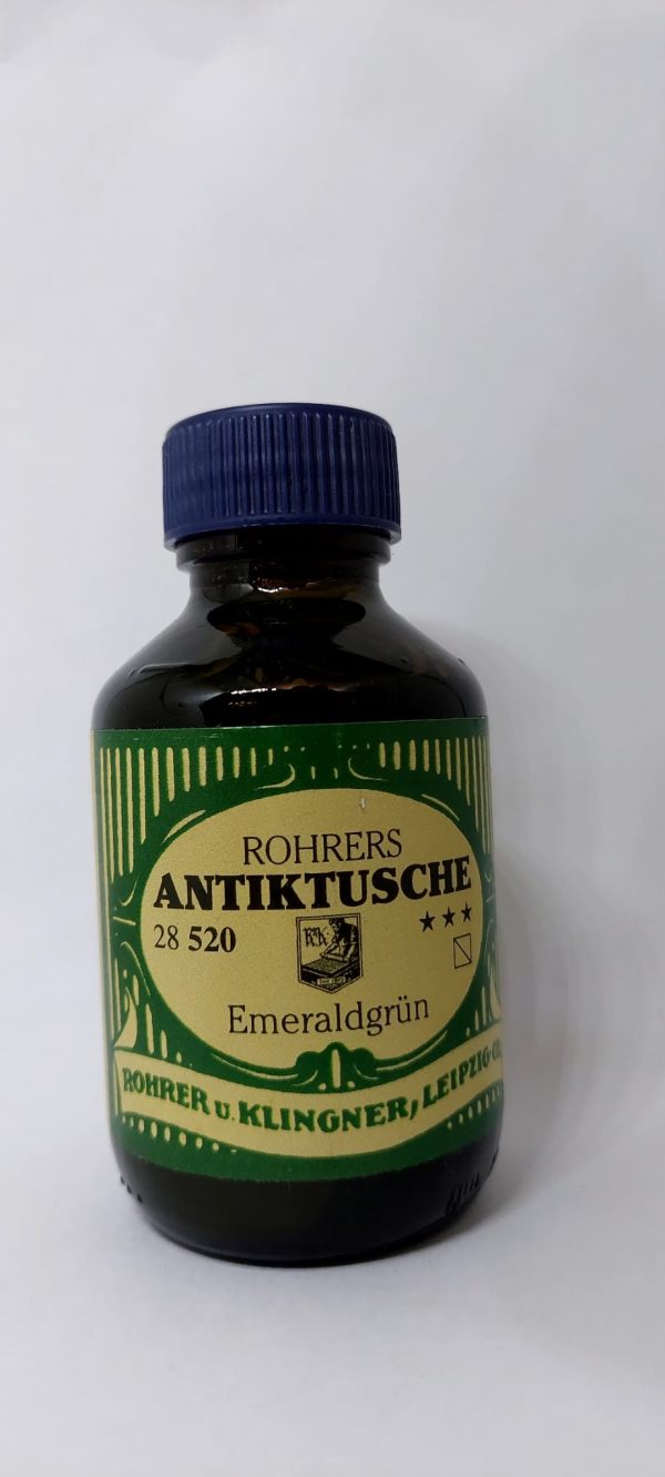 ROHRER & KLINGNER Antiktusche Emeraldgrün 100ml