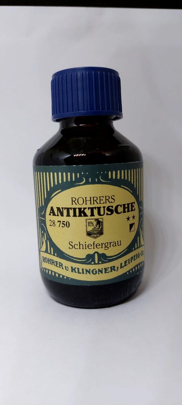 ROHRER & KLINGNER Antiktusche Schiefergrau 100ml